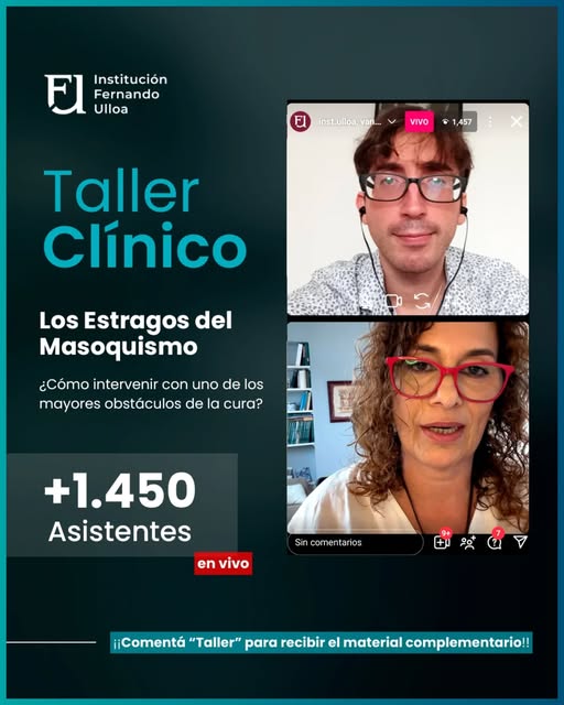 TALLER CLÍNICO – Los Estragos del Masoquismo ¿Cómo intervenir con uno de los mayores obstáculos de la cura? – Vanesa Starasilis