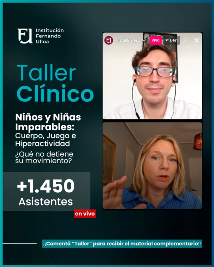 TALLER CLÍNICO – Niños y Niñas imparables: Cuerpo, Juego e Hiperactividad ¿Qué no detiene su movimiento? – Leticia Spezzafune